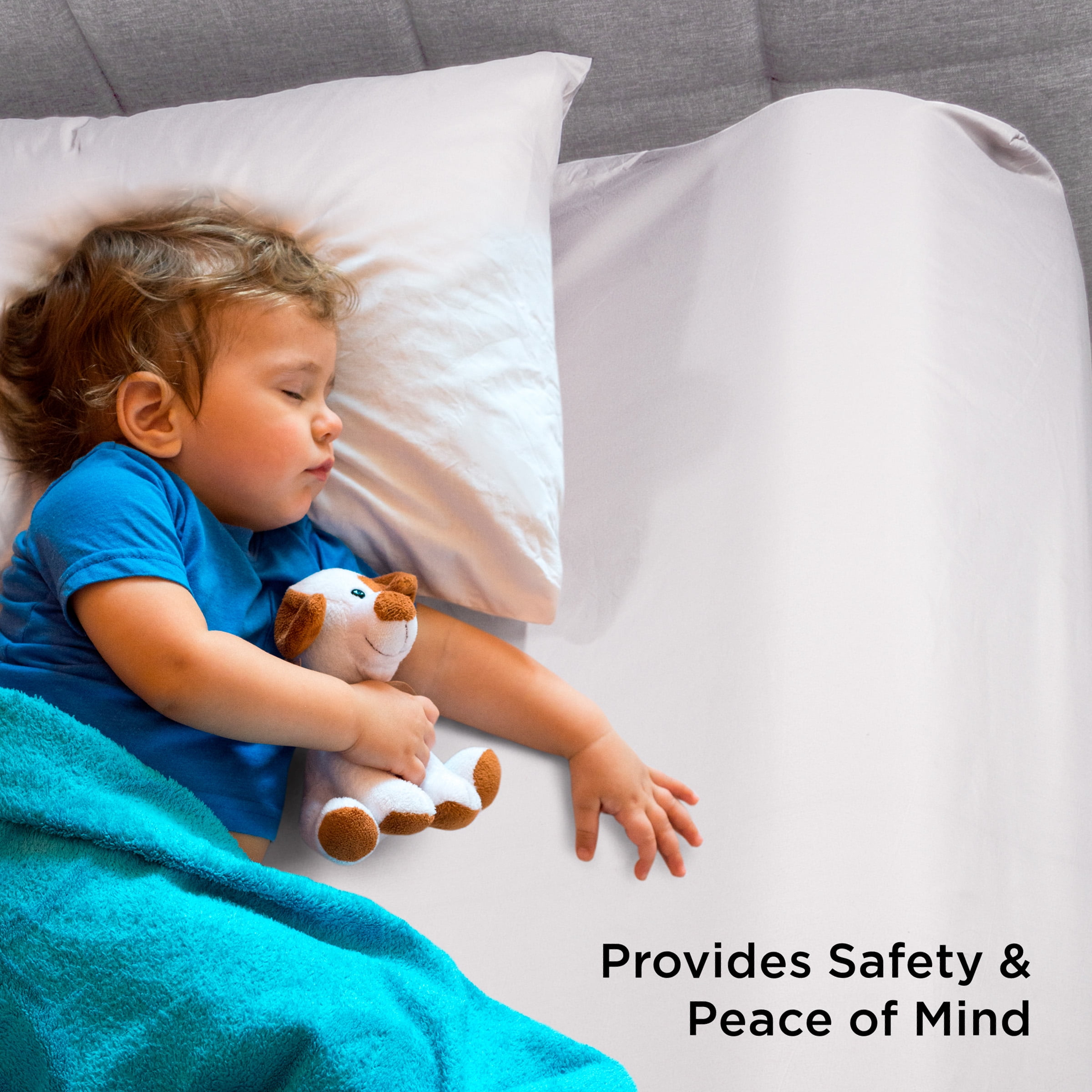 Foam Toddler Safety Side Rail Bed Guard With Non Slip Child Kid