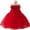 V28-Red, variant on WhouRiu Girls Summer Cami Dress Solid Color Floral Decorated Sleeveless Mesh Party Gown Kids Comfortable Elegant Princess Dresses,7 Years