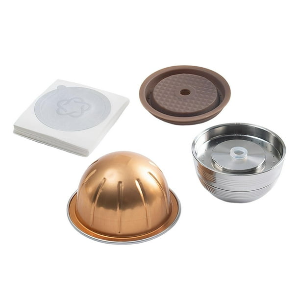 Cápsulas de Filtro Tamper y cepillo de acero inoxidable para cafetera estilo B Zulema cápsula de café inoxidable