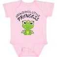 thumbnail image 3 of Inktastic Grandpa's Little Princess Cute Frog Girls Baby Bodysuit, 3 of 5