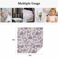 thumbnail image 4 of Purple Spring Floral Cloth Napkins, Summer Botanical Farmhouse Washable and Reusable Dinner Napkins Set of 8, Table Napkin for Kitchen Party Birthday Wedding Hotel Housewarming 20"x20", 4 of 8