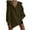 Army Green, variant on QUYUON Fleece Sweatshirts Women Casual Button V Neck Hoodies Pullover Sweater Winter Long Sleeve Shirts Tops Soft Lightweight Warm Button up Fall Hooded Sweatshirt Army Green S