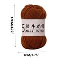 thumbnail image 3 of Tpzfurit 5-Strand Milk Cotton Yarn Ball - Soft, Strong, Lustrous Crochet Thread for Beginners & Experienced Crafters - 50g/325m - Ideal for Sweaters, Dolls, Hats & More - Suitable, 3 of 6