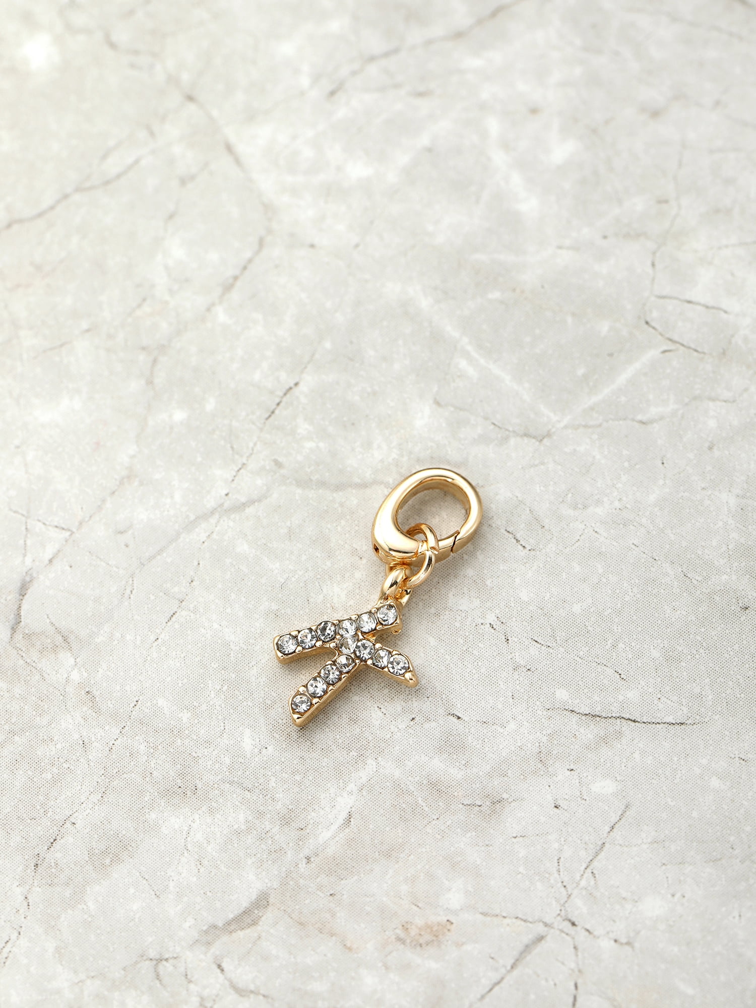 Time and Tru Women's Goldtone Initial Letter Charm, 1 Piece