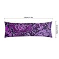 thumbnail image 6 of Paisley Long Body Pillow Cover - Vintage Bohemian Floral Print, Soft & Breathable Ethnic Fabric, Hidden Zipper, 20"x54" - Elegant Home Decor Gift for Side Sleepers & Pregnancy Support, 6 of 7