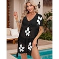thumbnail image 4 of Beach Cover Up for Women V-Neck Floral Swimsuit Cover Up Casual Loose Crchet Bathing Suit Cover Up Shermie, 4 of 6