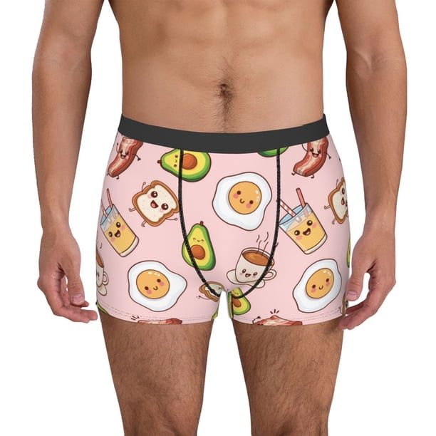 Fotbe Breakfast Calzoncillos Tipo Boxer con Bolsa de Soporte Total para Hombre, X-Temp Fresco, Transpirable y de Secado Rápido-Medium