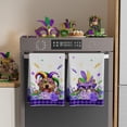 thumbnail image 3 of Mask Cat Dog Purple Flowers Mardi Gras Kitchen Towels Carnival Dish Towels 18x26 Inch Home Kitchen Decorations Hand Towels Set of 2 Drying Dishcloth, 3 of 6
