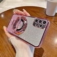 thumbnail image 5 of for Galaxy A53 5G Case Magnetic [Compatible with Magsafe] Wireless Glitter Sparkly Plated Kickstand Holder Shockproof Camera Lens Protector Phone Cover Case for Samsung Galaxy A53 5G-Pink, 5 of 8