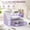 Purple, variant on Desk File Organizer, 2 Tier Stackable Desktop Paper Letter Tray with Handle, Office Desk Accessories & Workspace Organizer, White, 1 Pack