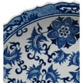 thumbnail image 3 of Oriental Furniture 14" Floral Blue & White Porcelain Plate, decorative item, end table item, living space, 3 of 3