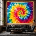 thumbnail image 6 of Tie Dye Spiral With Burst Radiates, Mystical Fantasy for Space Lovers, Galaxy Room Decor Room Accent, Graduation Gift, Tapestry Wall Hanging for Bedroom and Dorm, 6 of 7