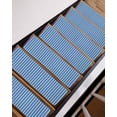 thumbnail image 3 of Blue Striped Stair Treads Non Slip for Steps Simple Purple Stripes Modern Style 10 Pcs Reusable Adhesive Stair Runner Mats for Dogs Elders Carpet Treads Rugs for Staircase 8x30 In, 3 of 7
