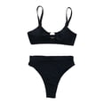 thumbnail image 2 of conjunto piezas de de moda de tiras de cinturo de 1 BLESIY Traje de bikini de mujer, 2 of 8