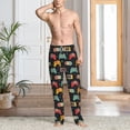 thumbnail image 6 of Lsque Retro Video Game Print Men's Pajama Pants, Lounge Pant - Comfortable Home Wear,Elastic Waistband, Stylish Design-Small, 6 of 9