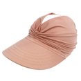 thumbnail image 2 of Kids Hat Cap Visor Pink White Orange 100% Polyeste For 1-5 5-9 Y Breathable Rose Red Black Beach Empty Top Summer Big Brim, 2 of 19