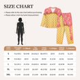 thumbnail image 4 of Pajama Sets for Women 2 Pcs, Pink Ice Cream Button Down Long Sleeve Sleepwear Lounge PJ Sets, 4 of 6
