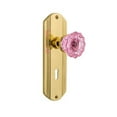 thumbnail image 4 of Nostalgic Warehouse Deccrp_Prv_234_Kh Deco Solid Brass Rose Privacy Door Knob Set - Brass, 4 of 7
