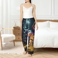 thumbnail image 4 of Balery Purple Glowing Mushroom Pantalones de pijama para mujer, pijamas ultraligeros, pantalones de estar por casa-Medium, 4 of 6