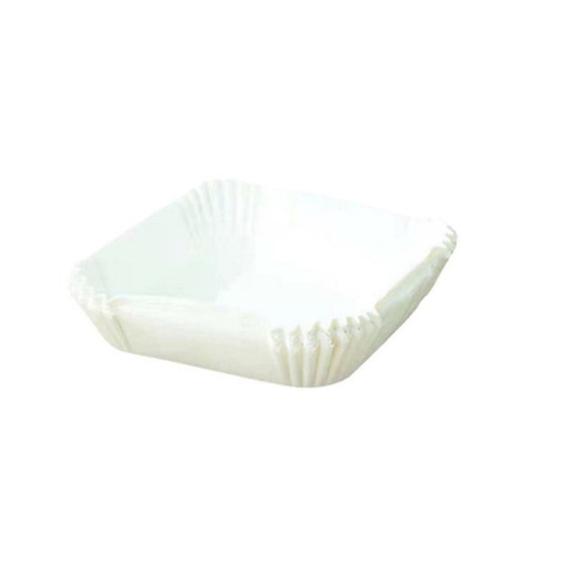 Kearding Bandejas de cocina Airfryer de 100 Uds., revestimientos de papel de un solo uso, accesorios de cocina cuadrados, restaurante doméstico, horneado Herramientas y accesorios para hornear Blanco Kearding HA067782-02