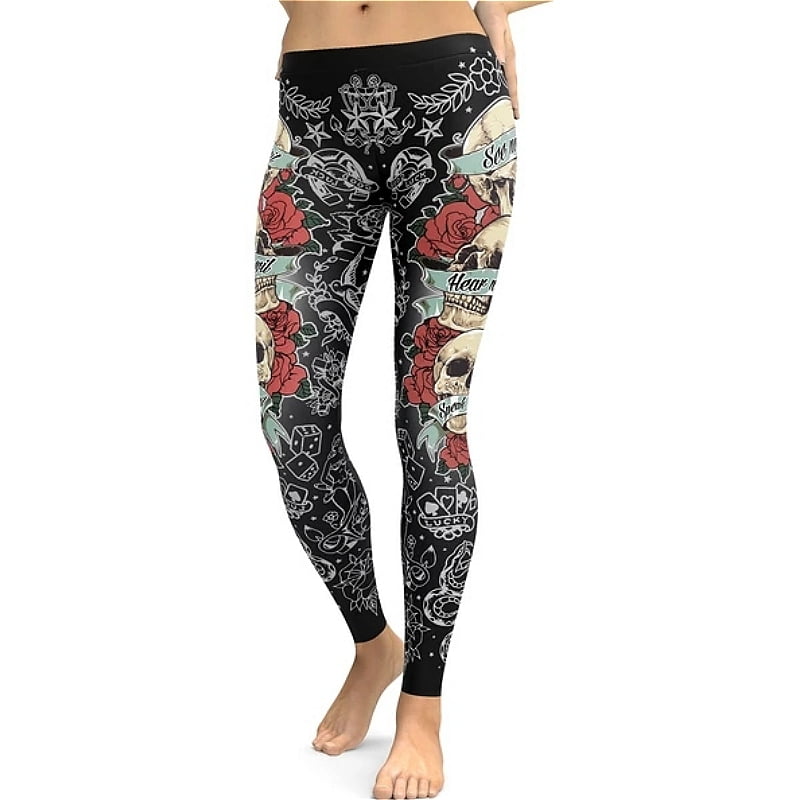 SySea - Women'S Printed Hip High Waist Fitness Yoga Nine Pants ...