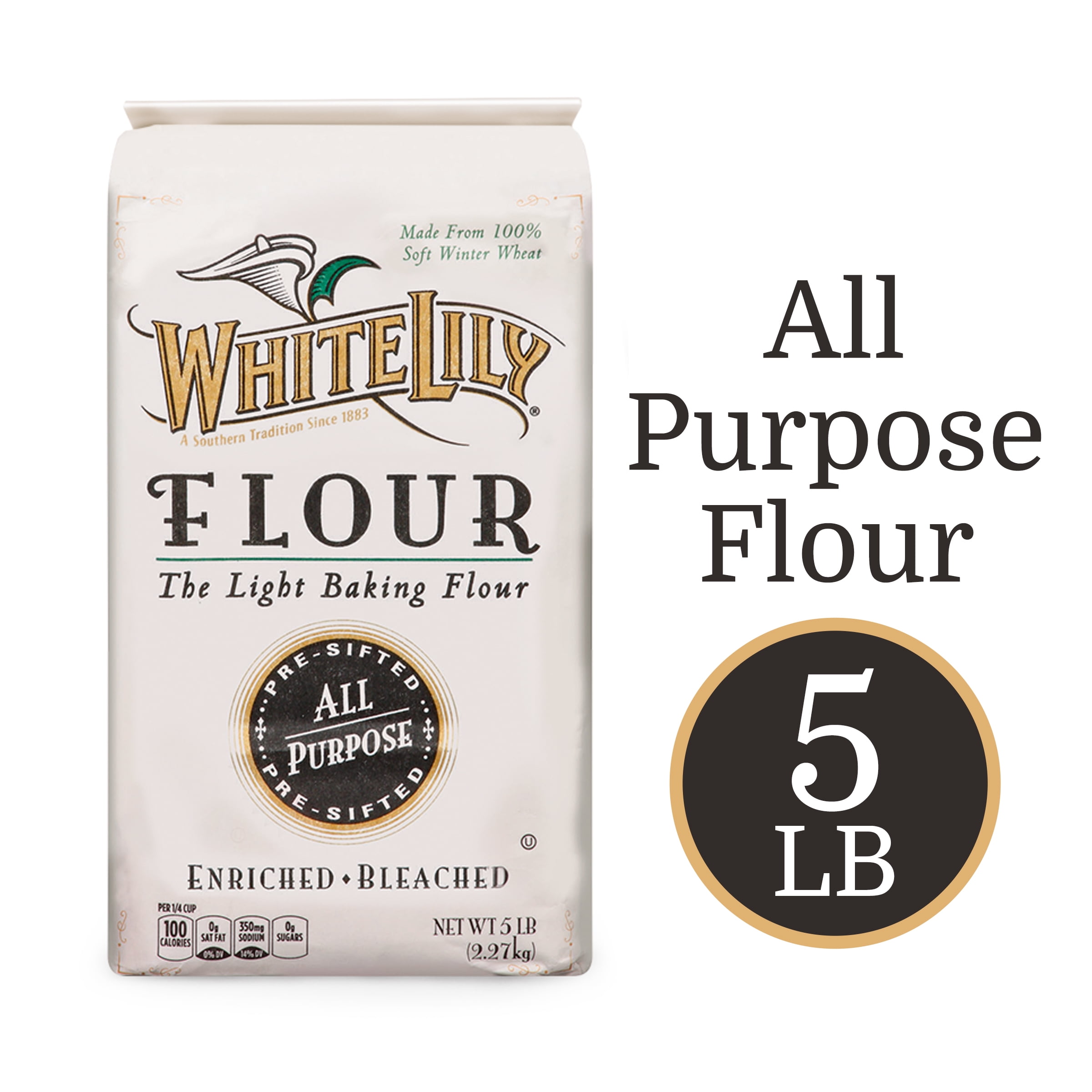 White Lily All Purpose Flour, 5 lb Bag