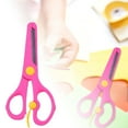 thumbnail image 1 of Kids Safety Training Scissors Colored Preschool Paper Cutting Craft Scissors for Children Back to School, 1 of 5