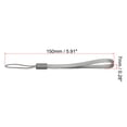 thumbnail image 2 of Unique Bargains 15cm Portable Item Nylon Cord Lanyards Hand Wrist Strap String Gray 20 Pack, 2 of 6