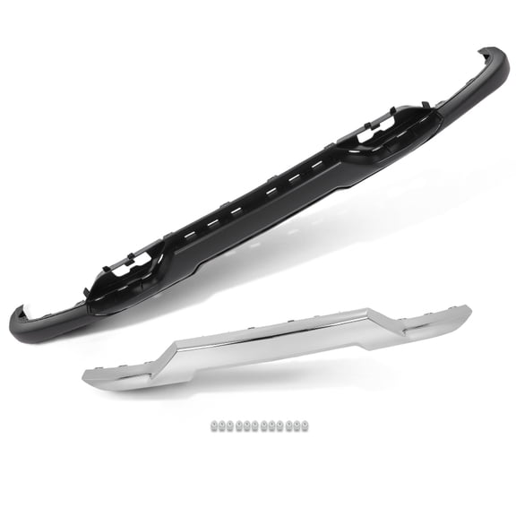 Front Bumper Valance Chrome Skid Plate Fit For 16-19 Silverado 1500 With Z71