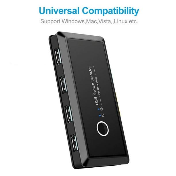 Commutateur KVM USB commutateur USB 3.0 2.0 2 ports PC partageant