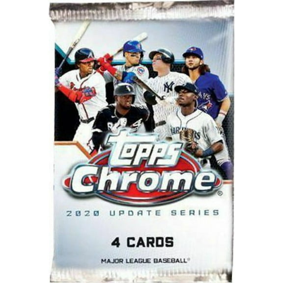 MLB Topps 2020 Chrome Update Trading Card MEGA Box Pack (4 Cards!)