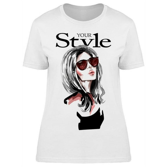 Your Style Beautiful Model T-Shirt Women -Image by Shutterstock, Female x-Large