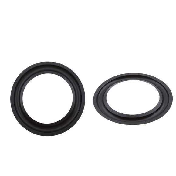 2x Arandela de Goma para de 3 Pulgadas, Negra