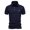 Navy, variant on WREESH Men's Lapel Collar Button Henley T-Shirts Solid Color Short-Sleeved Fashionable Tops Black