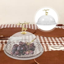 MLINS Cake Tray with Lid Clear Cake Stand with Dome Snack Serving Tray for Wedding Party