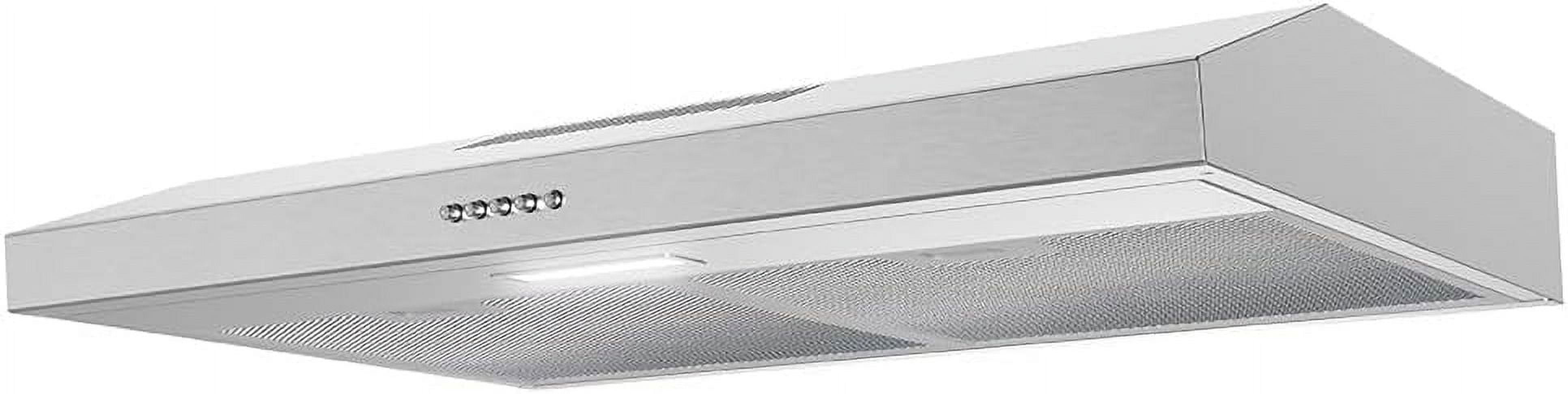 Streamline 30 in. Raffaele Convertible Undermount Range Hood in Brushed Stainless Steel with Mesh Filters, Push Button Control, LED Light