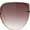 Beige - Brown, variant on Womens Rich 90s Designer Rimless Large Round Butterfly Plastic Fashion Sunglasses Beige - Brown