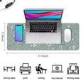 thumbnail image 5 of Long Mouse Pads for Desk,Pioneer Flower Floral Print Pattern Desk Mats on Top Of Desks, Desk Mouse Pad Extra Large with 3mm Non-Slip Base and Stitched Edge for Gaming,Office,Work,Home 31.5"x11.8", 5 of 6
