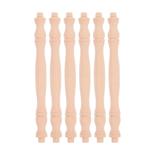 Shisuyan 6Pack Wood Baluster Unfinished Design Furniture Component for Home Improvement