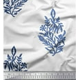 thumbnail image 1 of Soimoi Polyester Crepe Fabric Leaves & Floral Block Print Fabric by Yard 52 Inch Wide, 1 of 3