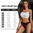 thumbnail image 2 of Thongs for Women - Red Skulls 4 No Show Seamless Womens Thongs Underwear, Soft Stretch G String Thongs for Women,Cuteness Ladies Thong Bikini Panties Briefs, 2 of 5