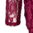 thumbnail image 4 of Gold Coast Women's 2-Piece Lace Button-Up & Tank Top Set in Burgundy, Large, 4 of 7