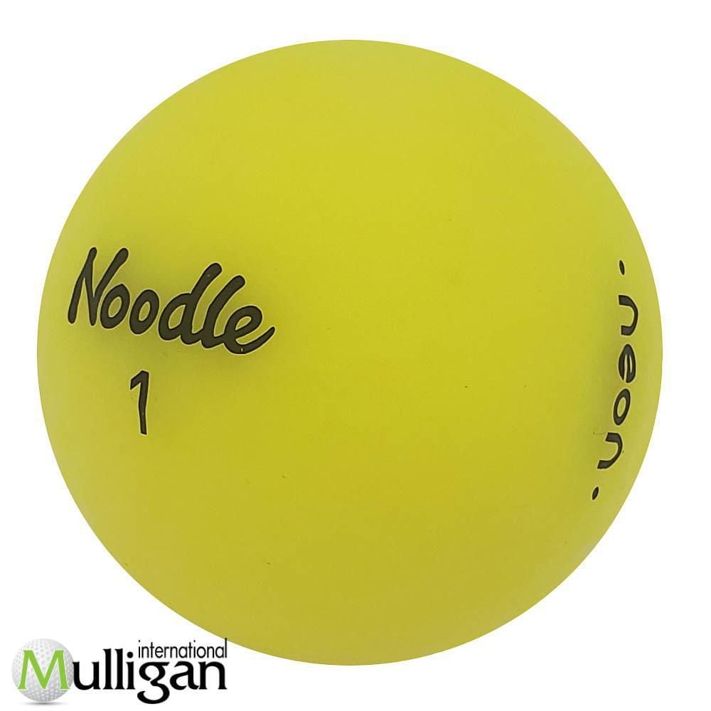 Mulligan - 36 balles de golf récupérées Noodle Neon matte 4A, Jaune