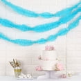 thumbnail image 6 of Efavormart 3 Rolls - 28 FT BLUE Ruffled Paper Strand | Streamer Backdrop -  Paper Garland, 6 of 11