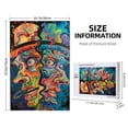 thumbnail image 4 of Disketp Psychedelic Faces Colorful Custom Puzzle Personalized Puzzles 1000 Pieces, Customized Picture Puzzle for Adult and Teens((29.5×19.7in, Vertical), 4 of 9