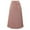 Pink, variant on Fgnfyis Women's Elegant Solid Midi Skirt with Elastic Waist Pleated Maxi Style Flowy Black L