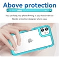 thumbnail image 2 of Case for iPhone 11 Pro Max Case Slim Dropproof [Defend from Drop/Scratch/Slip/Fingerprint] Clear Acrylic Hard Back Soft TPU Bumper Hybrid Phone Cover for iPhone 11 Pro Max-Crystal Blue, 2 of 14