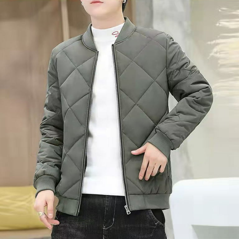 Men's rhombus winter jacket sale
