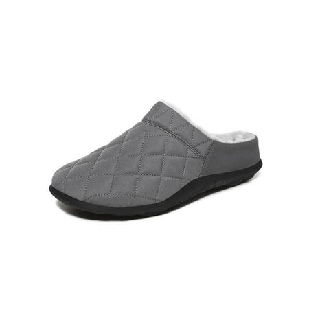 

Daeful Men Soft Plush Slippers Warm Non Slip Lightweight Comfort Home Indoor Shoe