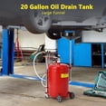 thumbnail image 1 of Ourlova 20 Gallon Oil Drain Vacuum and Extractor Pneumatic Oil Drainer Air Operated Drainer for Oil Change Portable Oil Drain Container Oil Drain Tank with Adjustable Funnel, 1 of 6